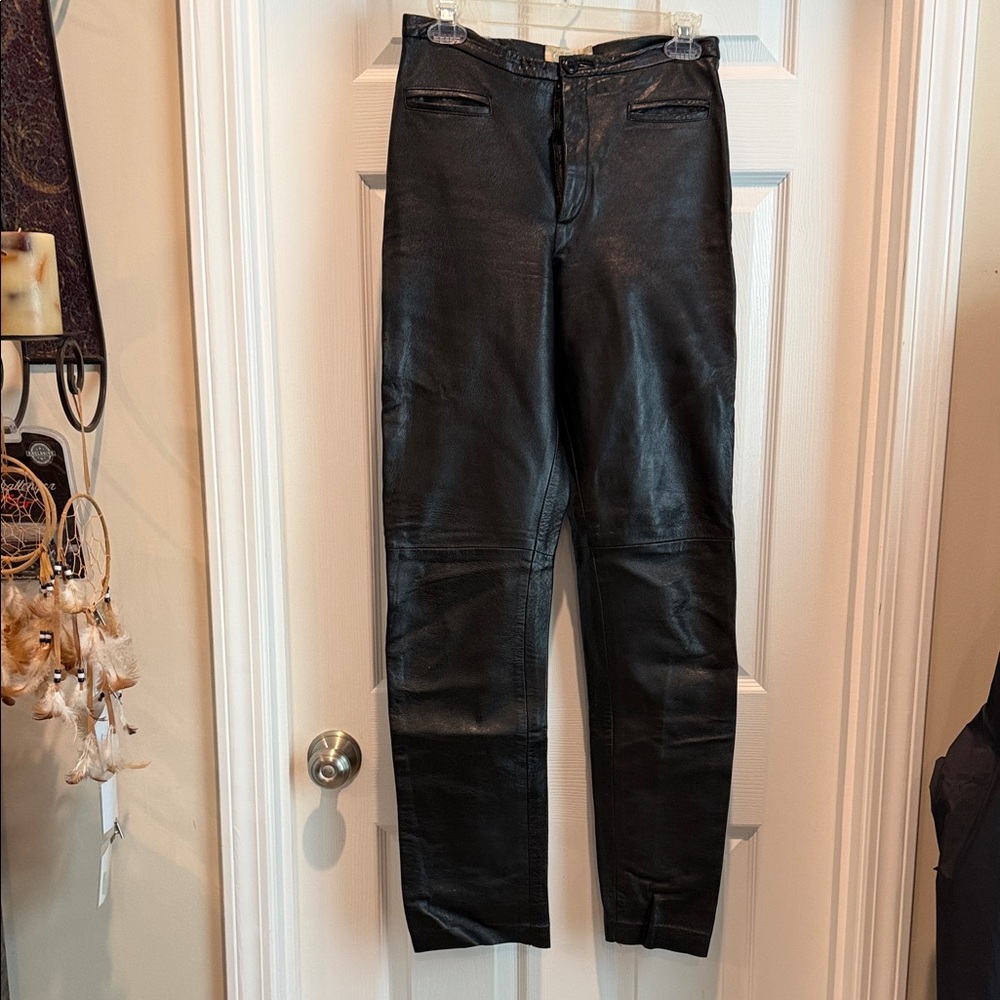 Cache Black Leather Garment